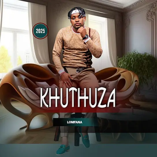 ALBUMS Lomfana Khuthuza EP cover artwork featuring bold Maskandi cultural design.