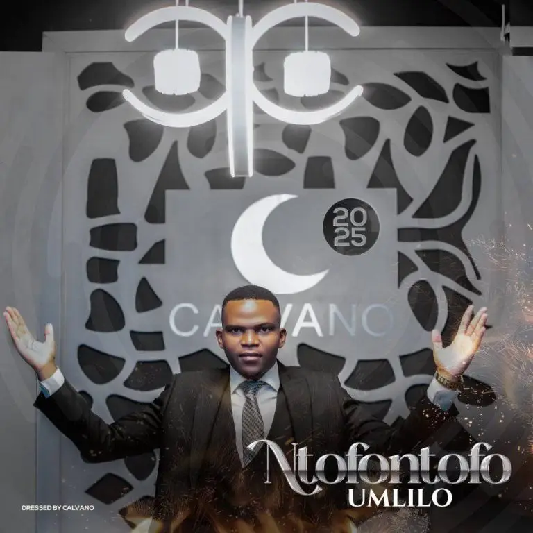 A digital cover art image for the Maskandi album Umlilo by Mjikelo Ntofontofo featuring traditional Zulu cultural styling.