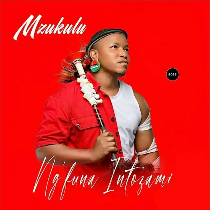 Maskandi December Latest Mix Mzukulu Ng’funa Intozami Album 2025 cover artwork featuring traditional Zulu cultural elements